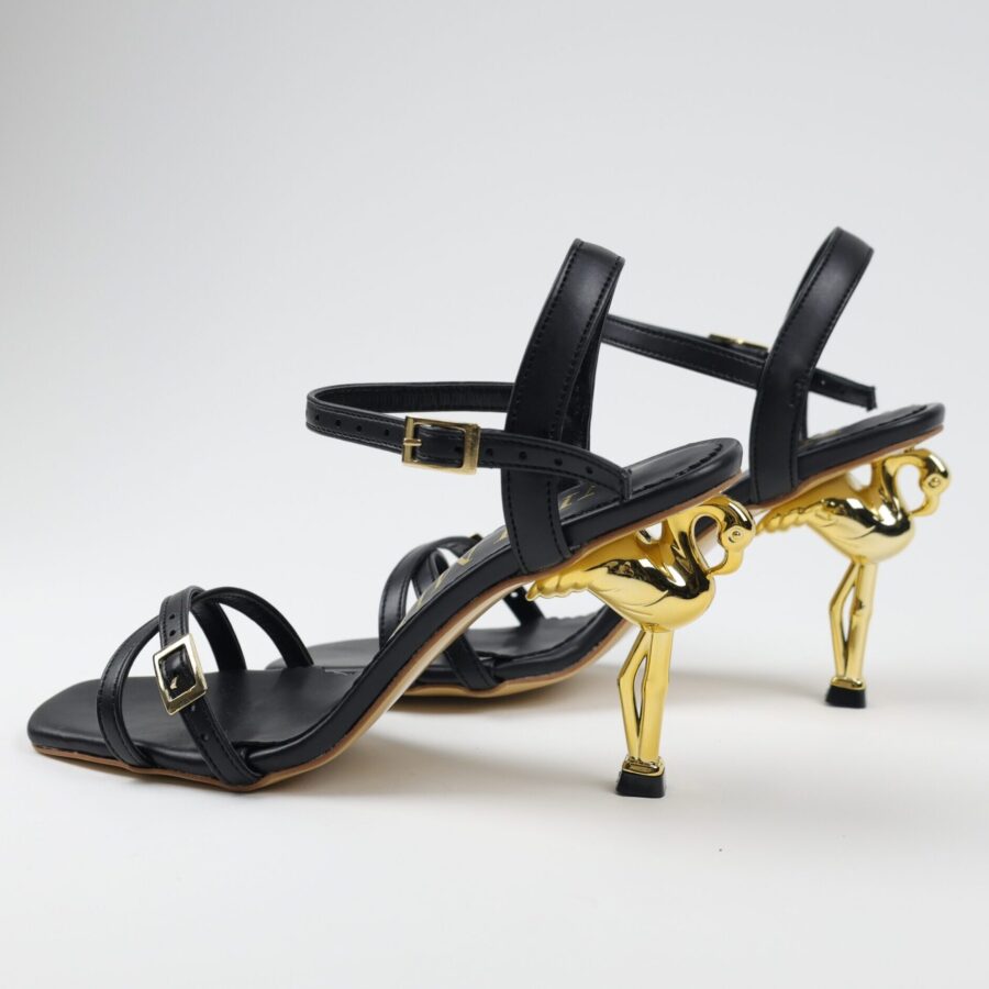 Flamingo Topuklu Abiye Sandalet Ayakkabı