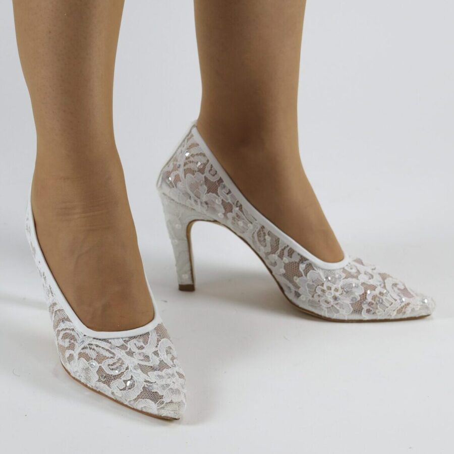 Pul İşlemeli Gelin Ayakkabısı