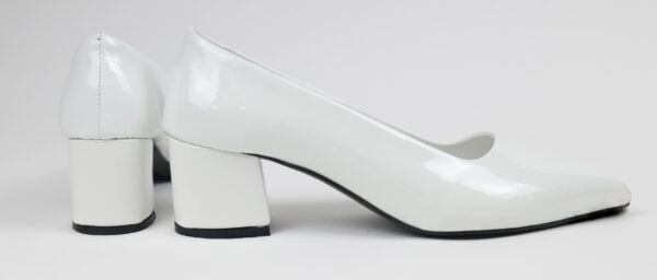 Beyaz Rugan 5 Cm Topuklu - Görsel 2