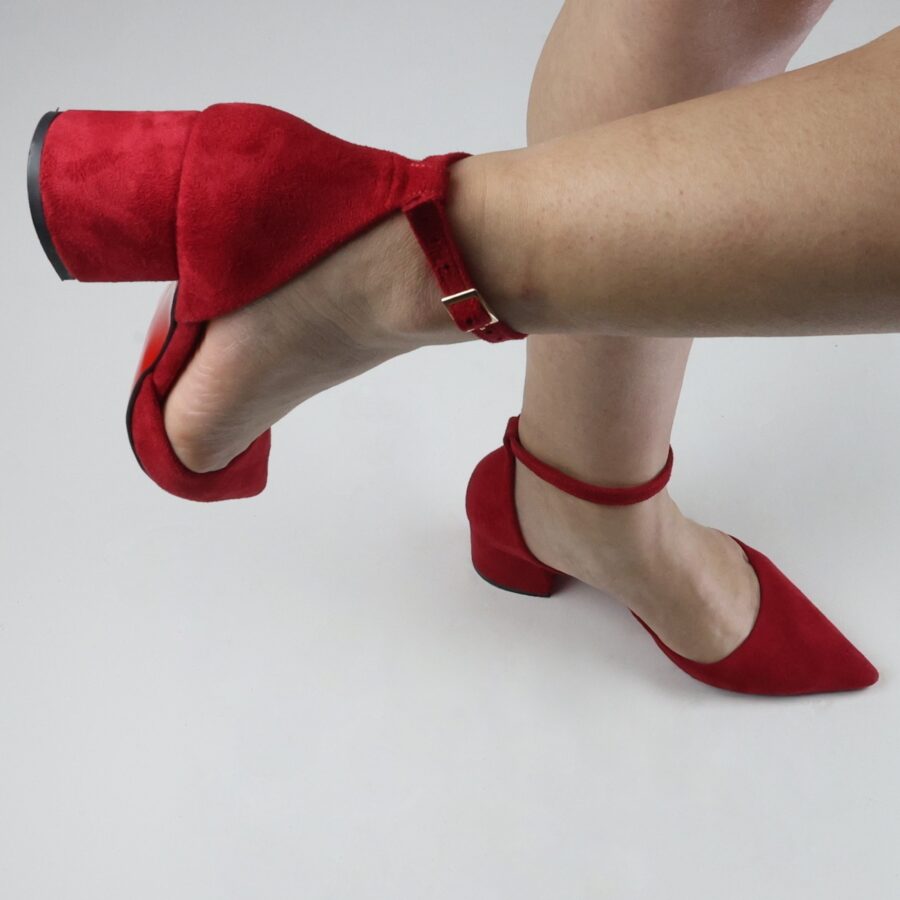 Kırmızı Süet Kumaş