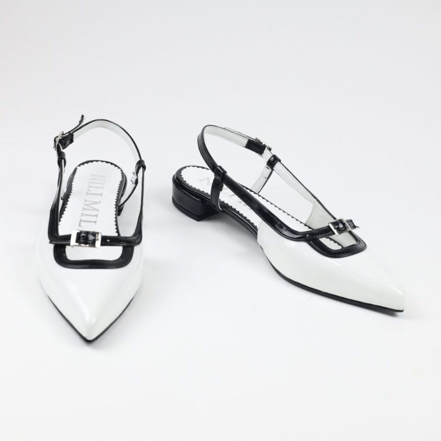 Dekolte Rugan Arka Açık 2 cm Topuklu Bağcıklı Stiletto Abiye Topuklu ayakkabı