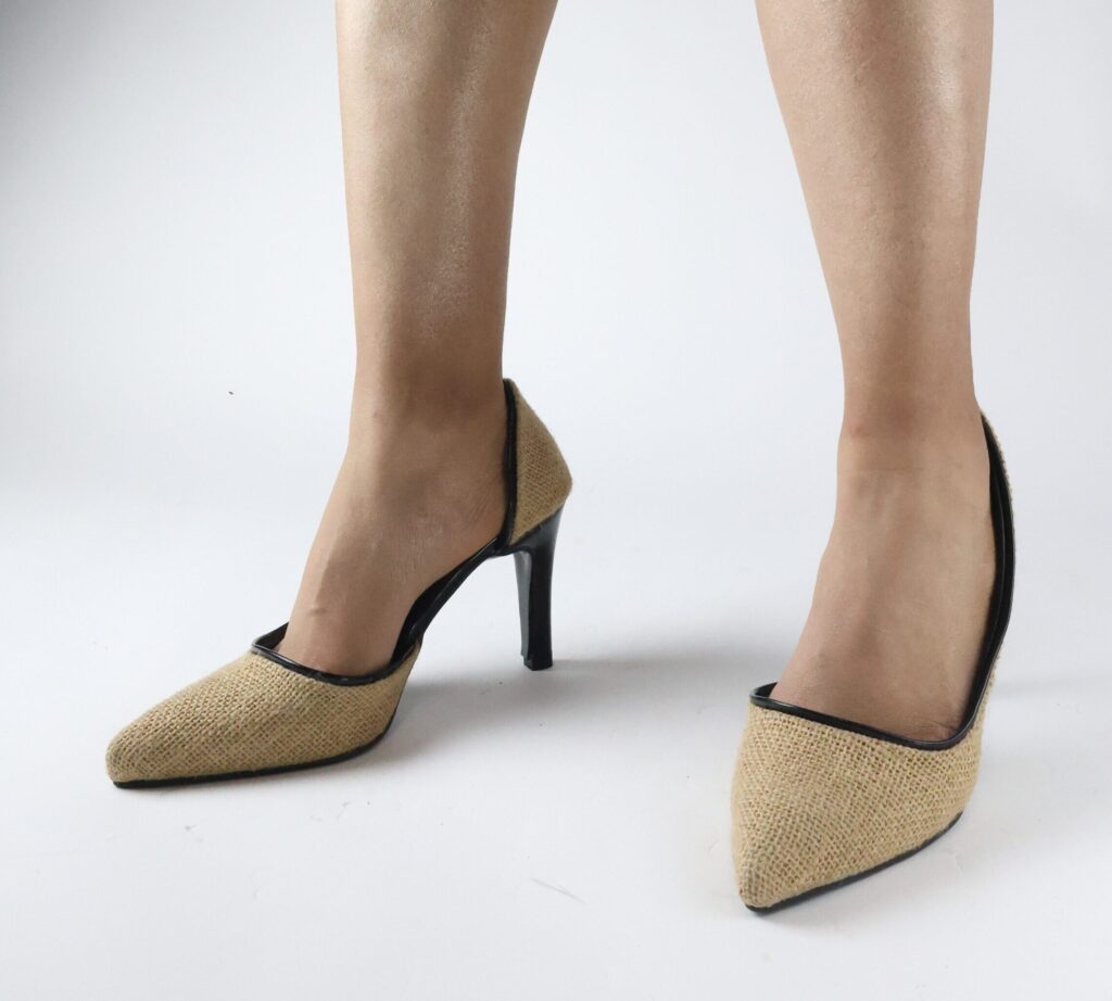 Yan hasır İtaly stiletto Abiye İnce Topuklu Ayakkabı